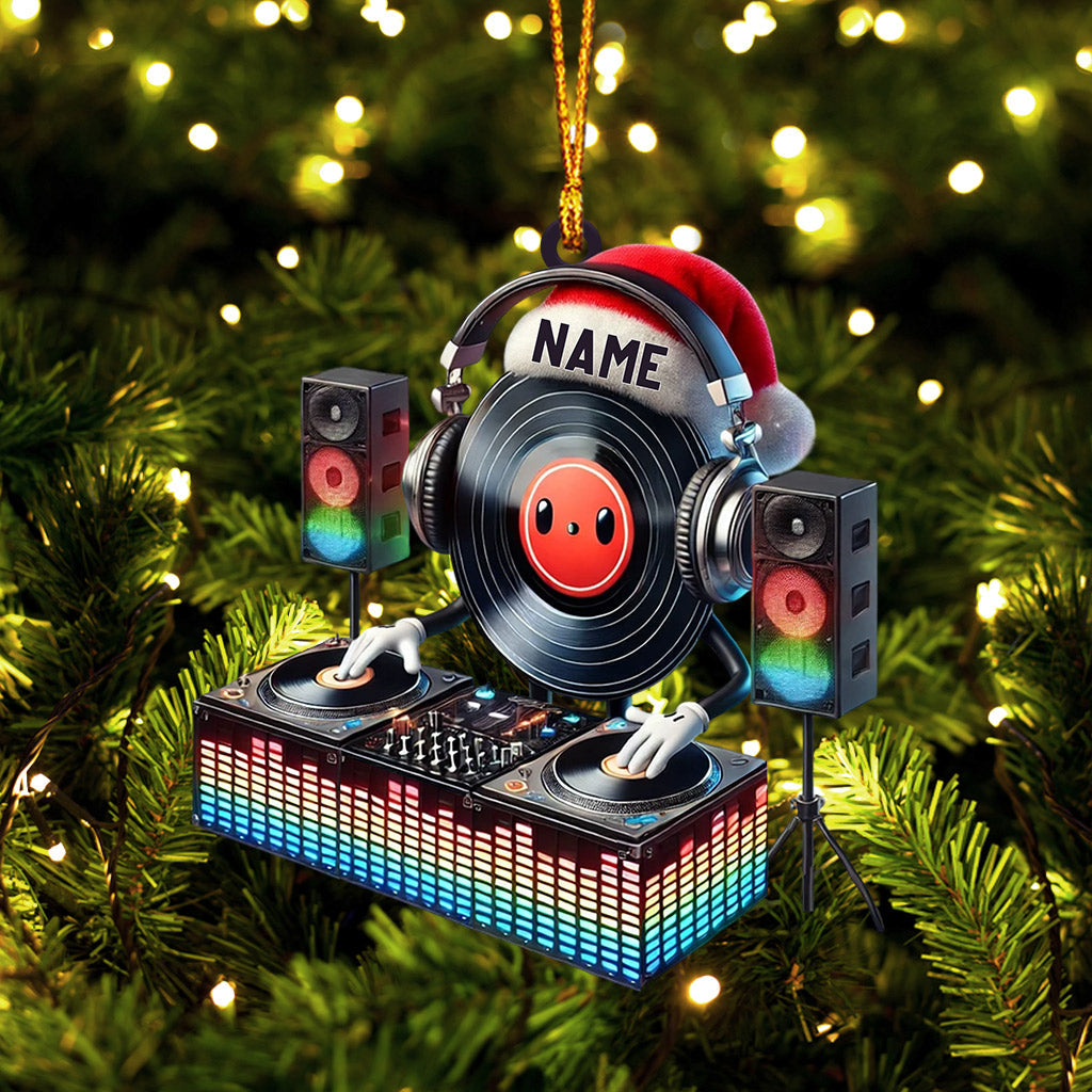 Blisscorners Musical Life DJ Christmas Ornament, Personalized Ornament2D Flat LM2211