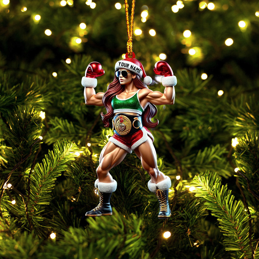 Blisscorners Strong Woman Home Decor Christmas Ornament, Personalized Ornament2D Flat LM2211