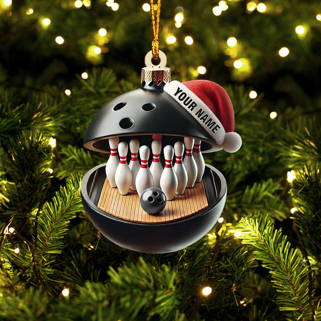 Blisscorners Bowling Lover Christmas Ornament, Personalized Ornament2D Flat LM2211