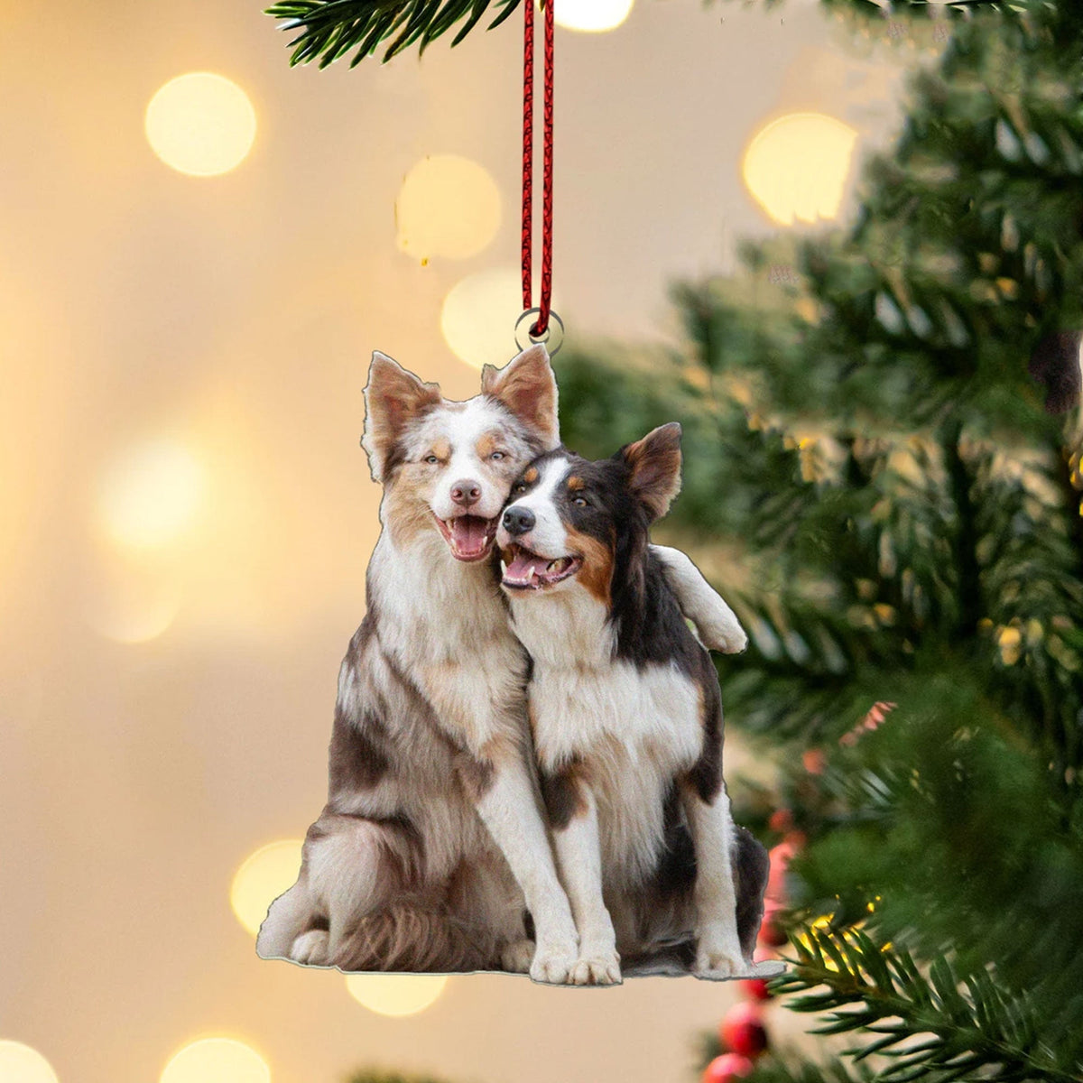 Blisscorners Custom Ornament, Your Own Photo Ornament, Christmas Decor2D Flat LM2211