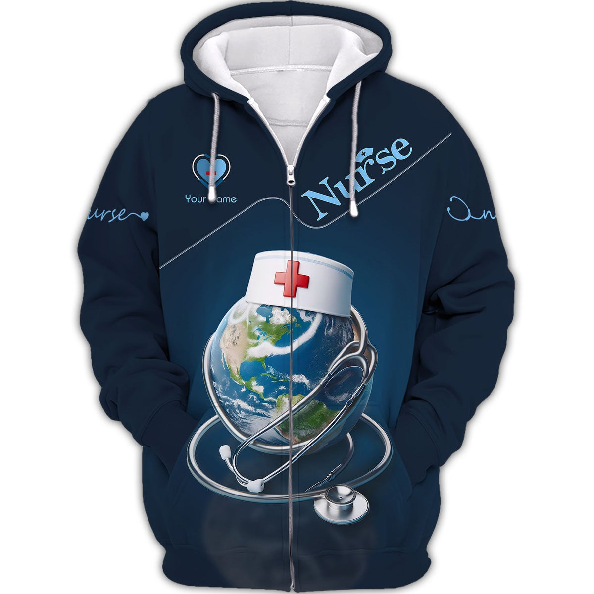Blisscorners Personalized Nurse Shirt - A World of Care in a Stylish Statement