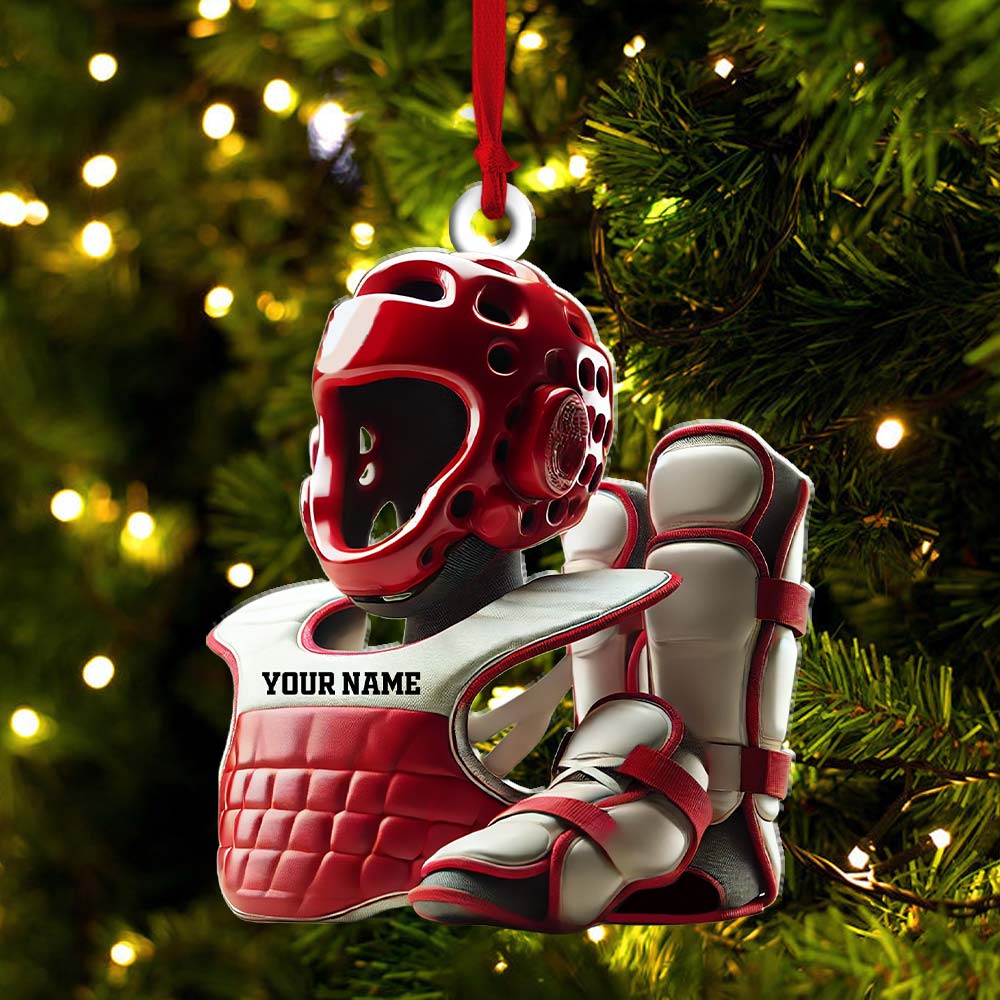 Blisscorners Custom Karate Lover Ornament, Personalized Ornament2D Flat LM2211