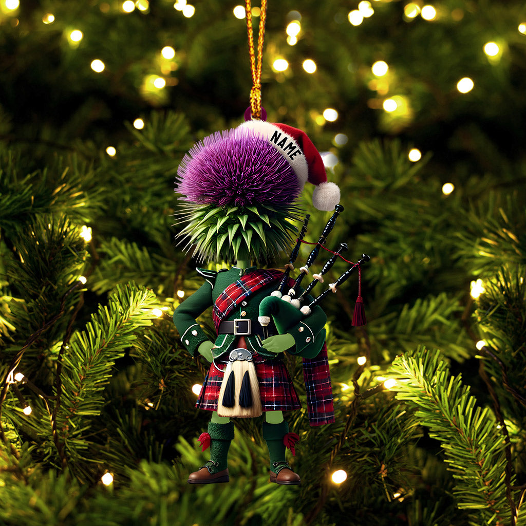 Blisscorners Prickly Hair Christmas Ornament, Personalized Ornament2D Flat LM2211