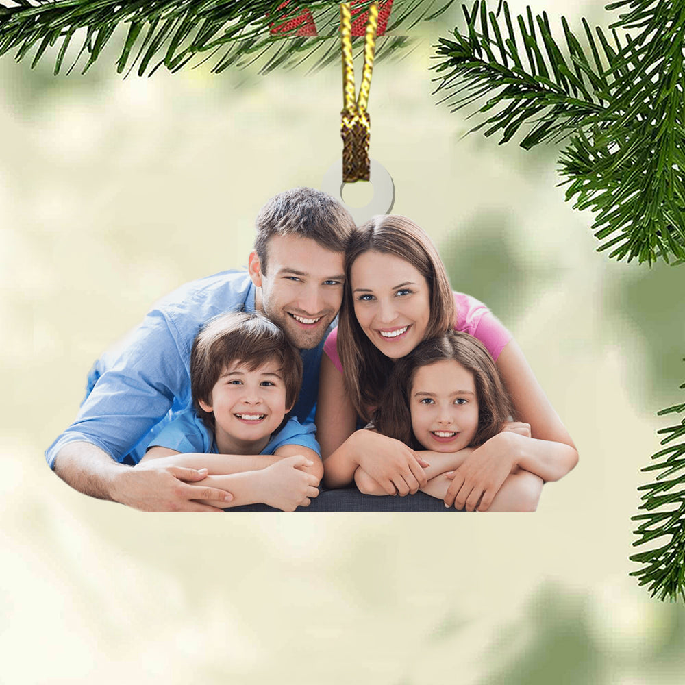 Blisscorners Xmas Gift  - Custom Photo, Personalized Acrylic Ornament - Gift For Christmas2D Flat LM2111