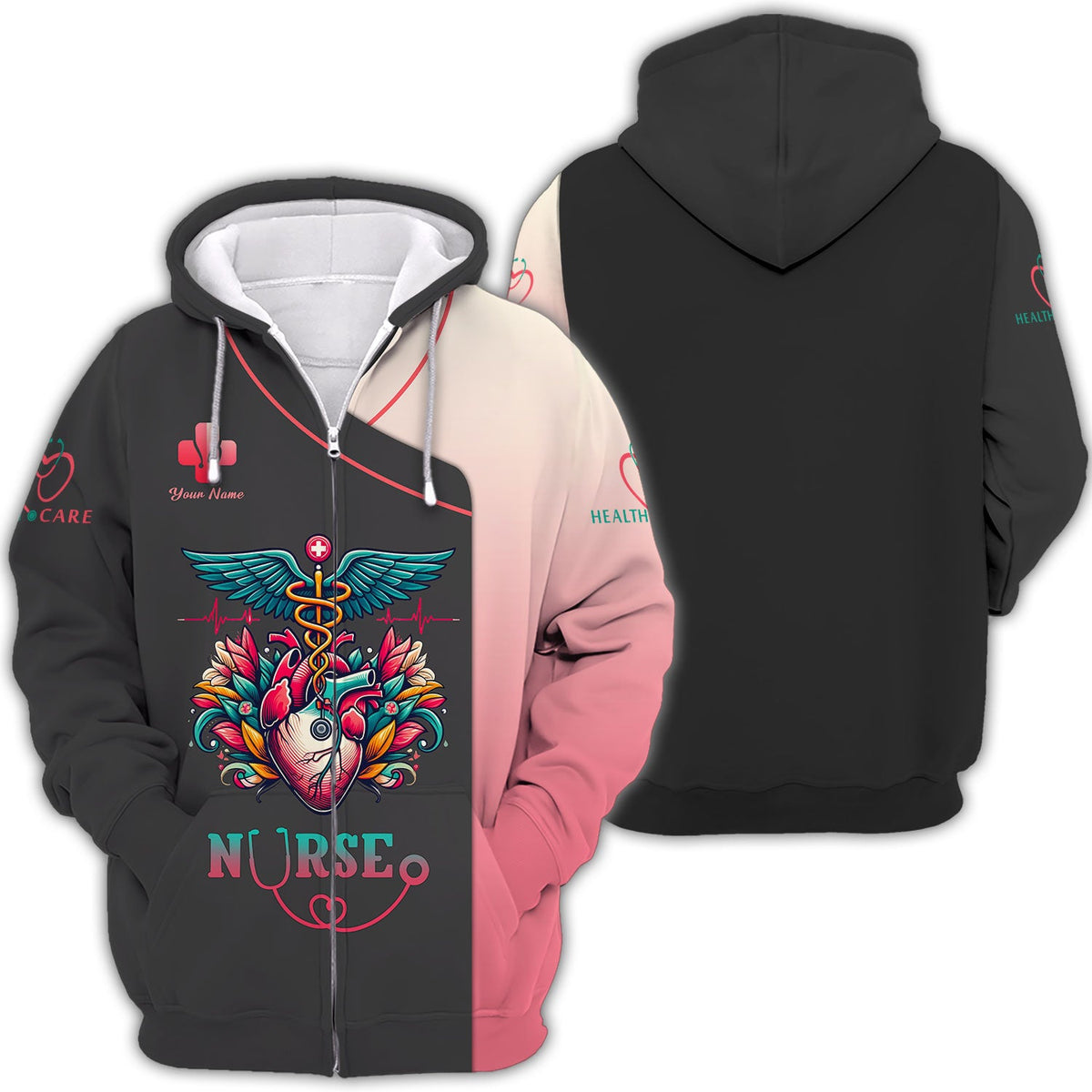 Blisscorners Personalized Nurse Shirt - Honor the Heart of Healthcare