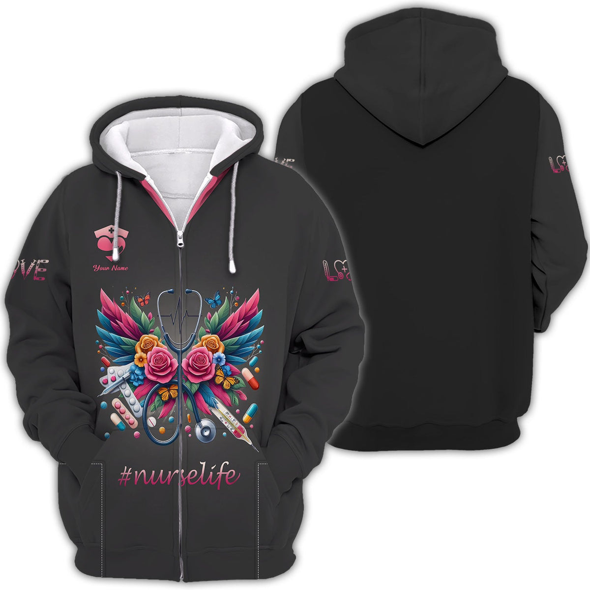 Blisscorners Personalized Nurse Shirt - Vibrant Care and Compassion