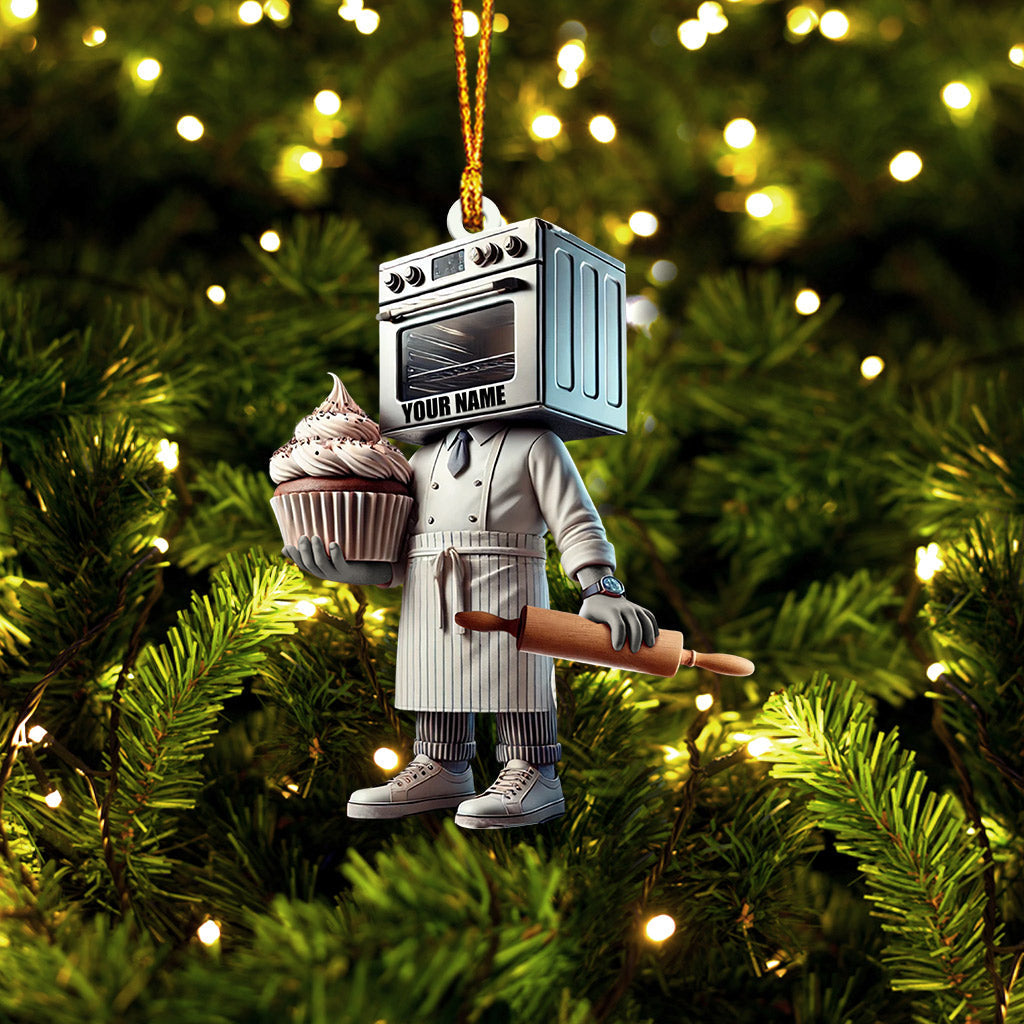 Blisscorners Micro Bakery Decor Christmas Ornament, Personalized Ornament2D Flat LM2211