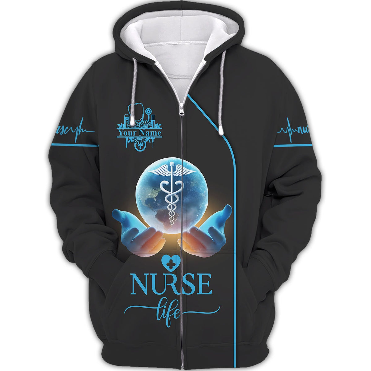 Blisscorners Personalized Nurse Shirt, Nurse Life Shirt