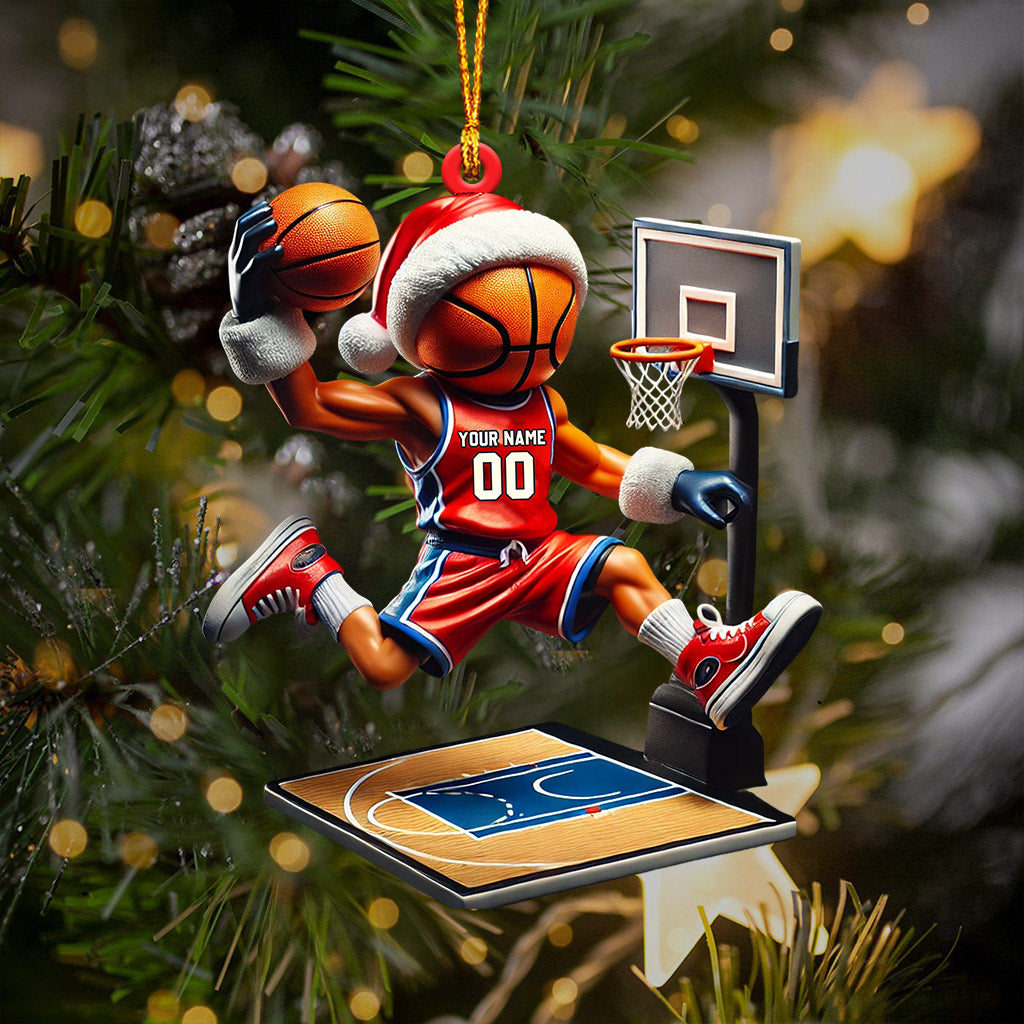 Blisscorners Basketball Player Christmas Ornament, Personalized Ornament2D Flat LM2211