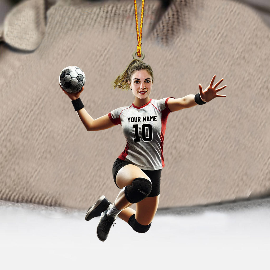 Blisscorners Handball Woman Decor Christmas Ornament, Personalized Ornament2D Flat LM2211