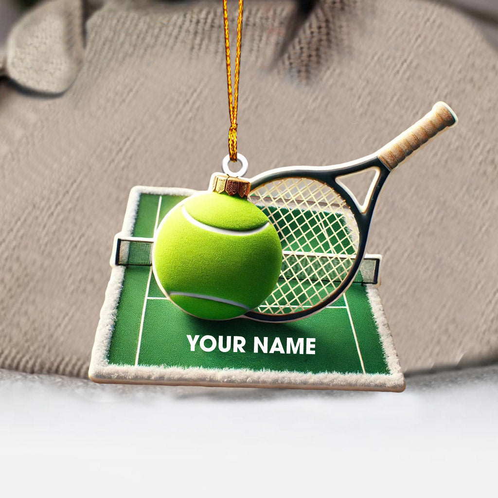 Blisscorners Tennis Yard Christmas Ornament, Personalized Ornament2D Flat LM2211