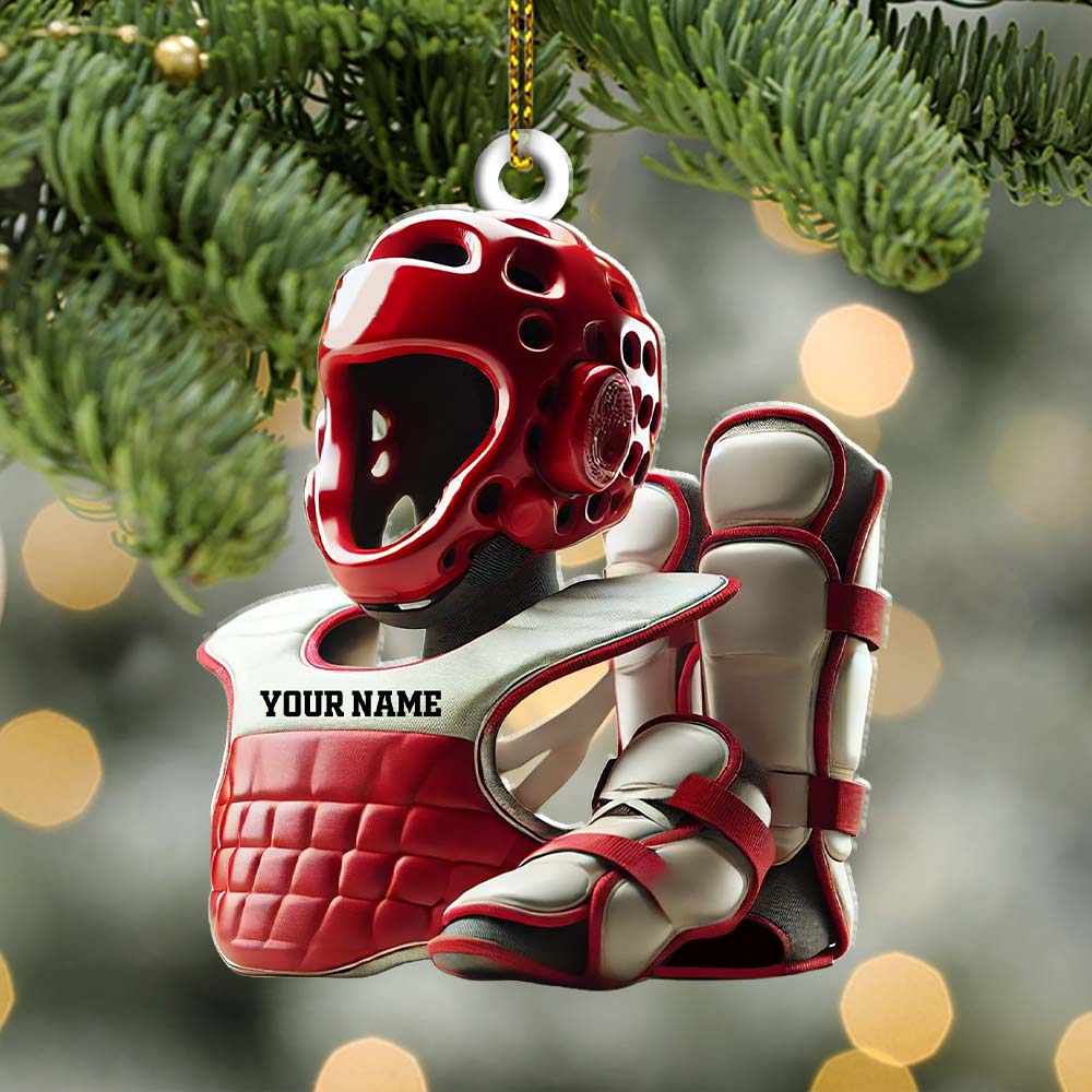 Blisscorners Custom Karate Lover Ornament, Personalized Ornament2D Flat LM2211