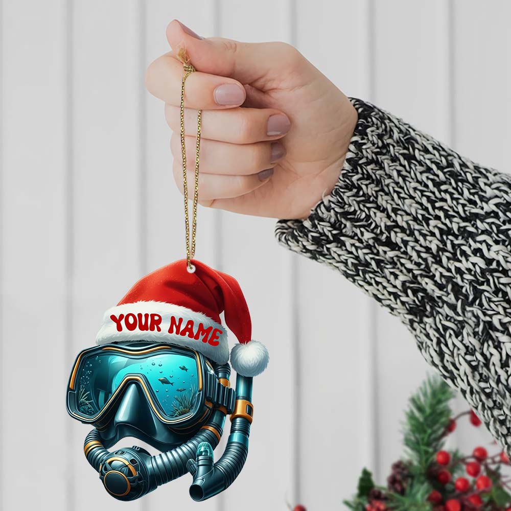 Blisscorners Diving Home Decor, Christmas Ornament, Personalized Ornament2D Flat LM2111