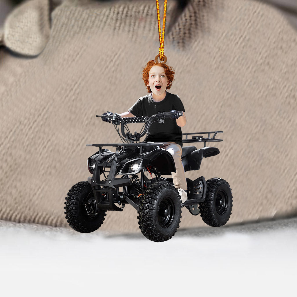 Blisscorners Kid ATV Christmas Home Decor Christmas Ornament, Personalized Ornament2D Flat LM2211