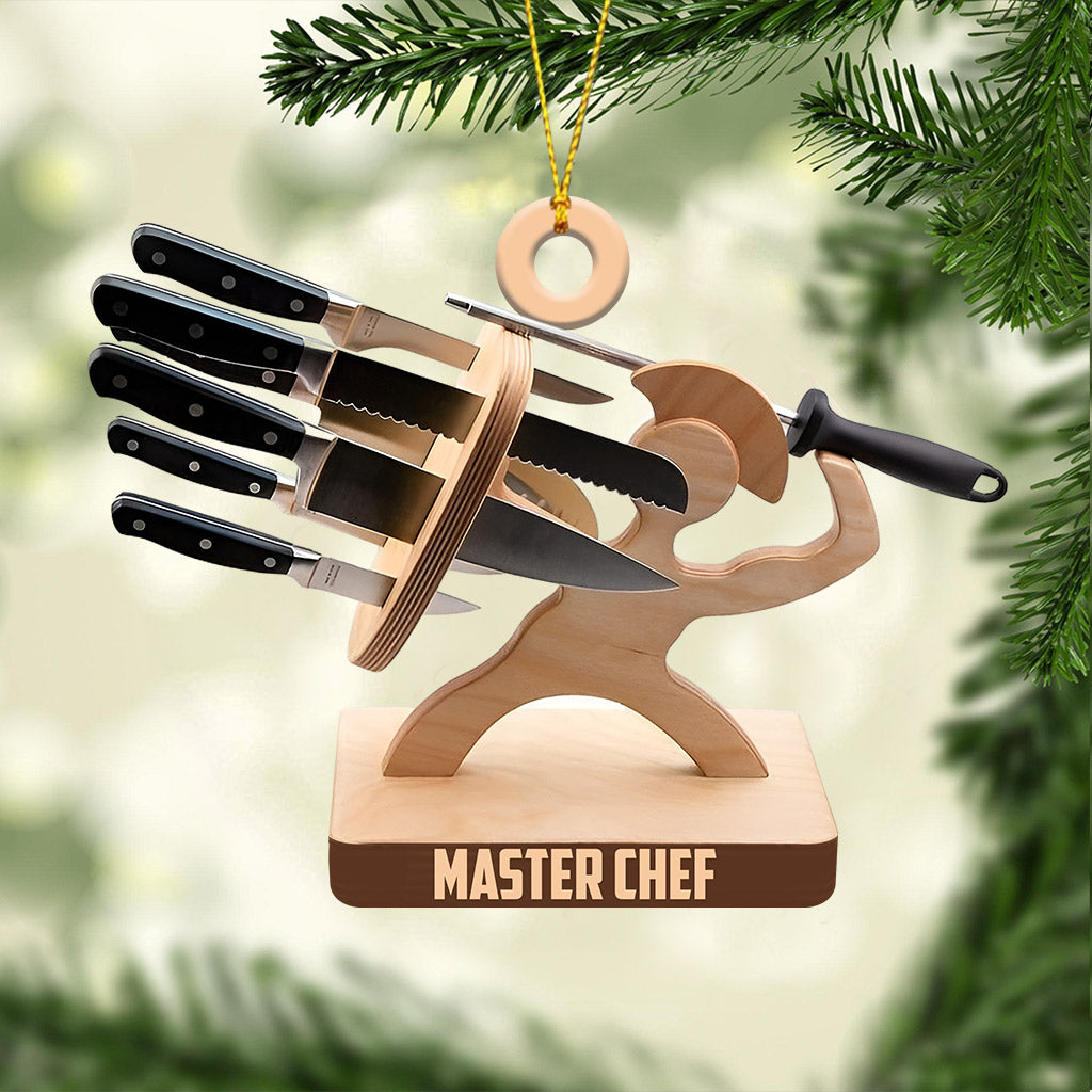 Blisscorners Master Chef Christmas Ornament, Personalized Ornament2D Flat LM2211