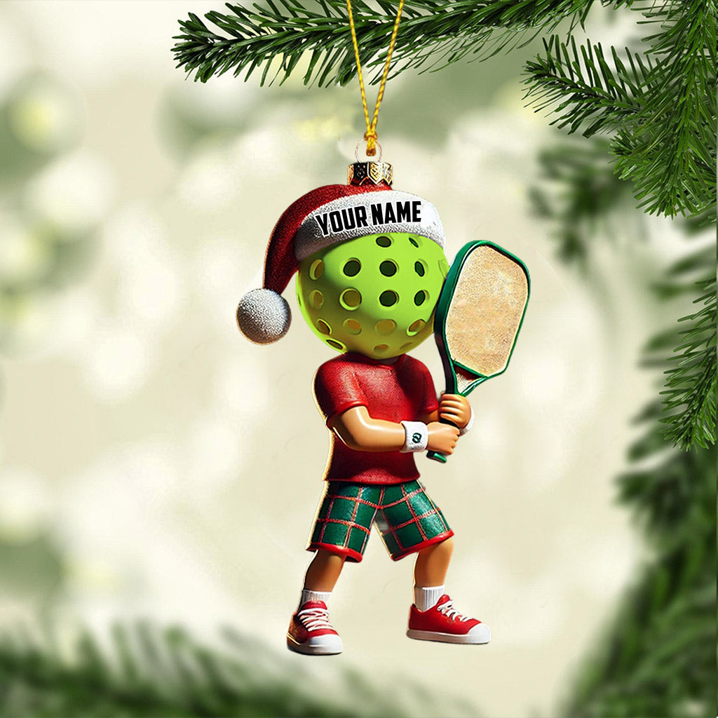 Blisscorners Pickleball Christmas Ornament, Personalized Ornament2D Flat LM2211