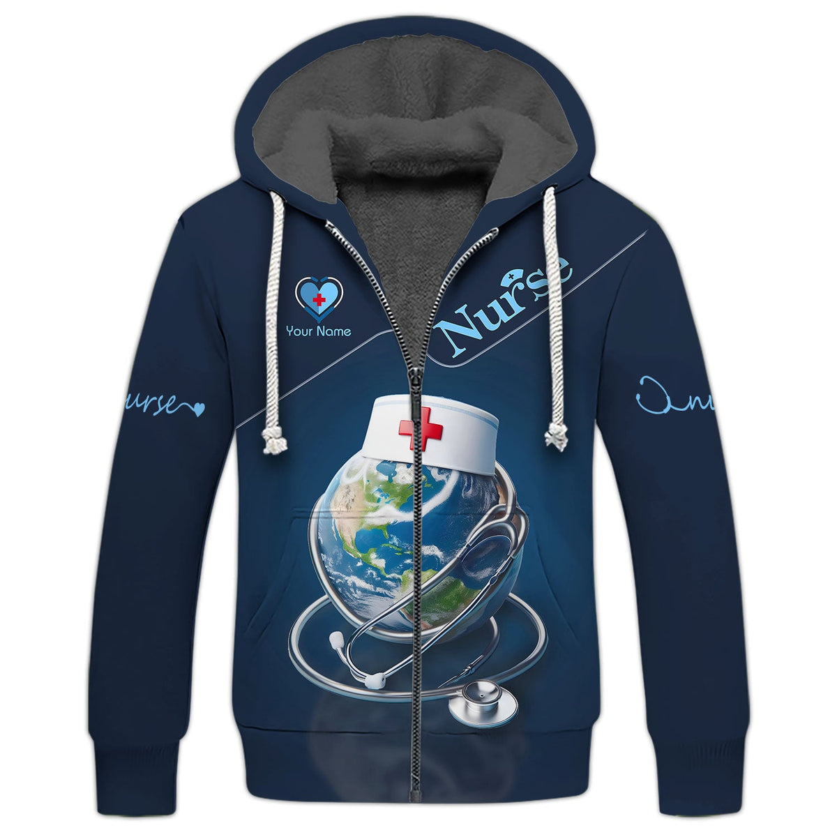 Blisscorners Personalized Nurse Shirt - A World of Care in a Stylish Statement