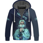 Blisscorners Personalized Nurse Shirt - Elegant Floral Elegance Meets Professional Pride