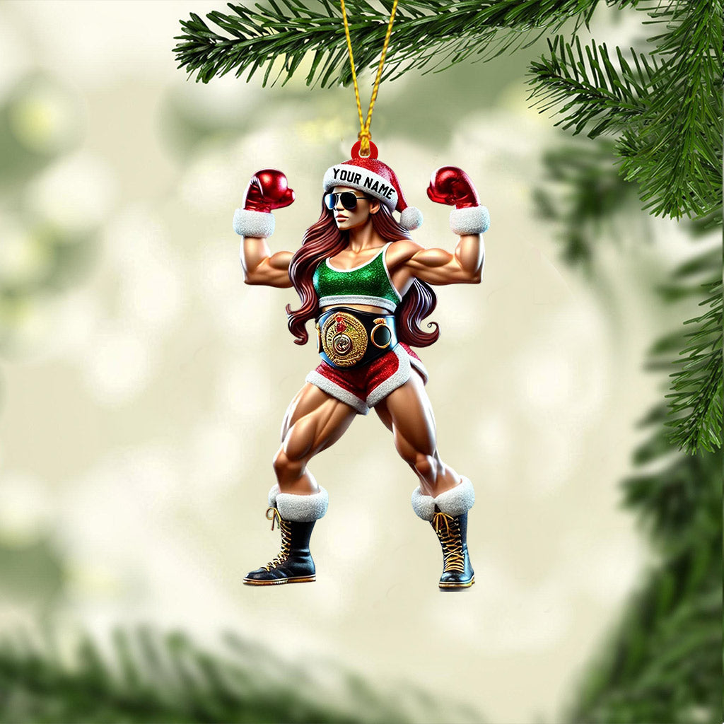 Blisscorners Strong Woman Home Decor Christmas Ornament, Personalized Ornament2D Flat LM2211