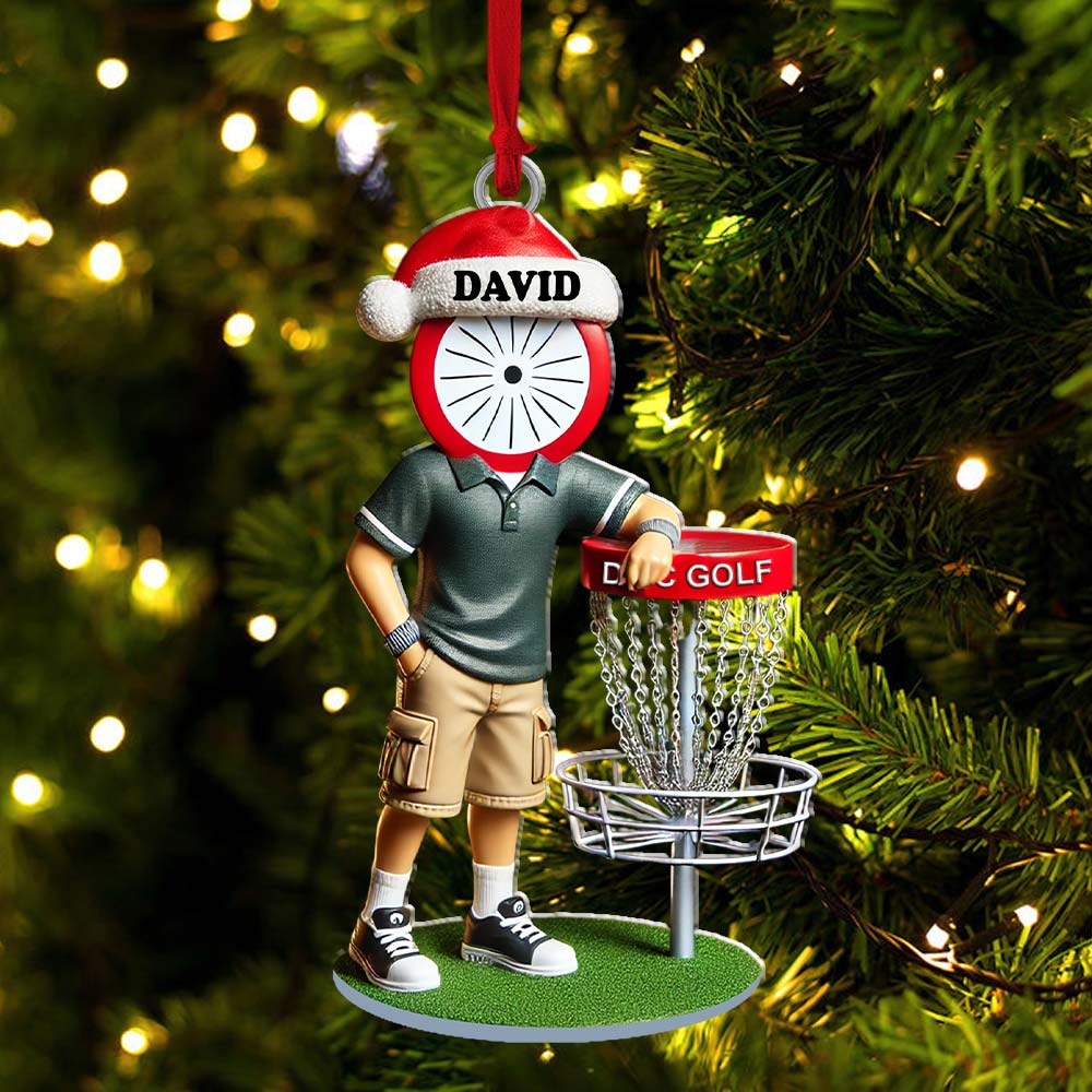 Blisscorners Custom Name Golf Ornament, Christmas Gift Decoration2D Flat LM2211