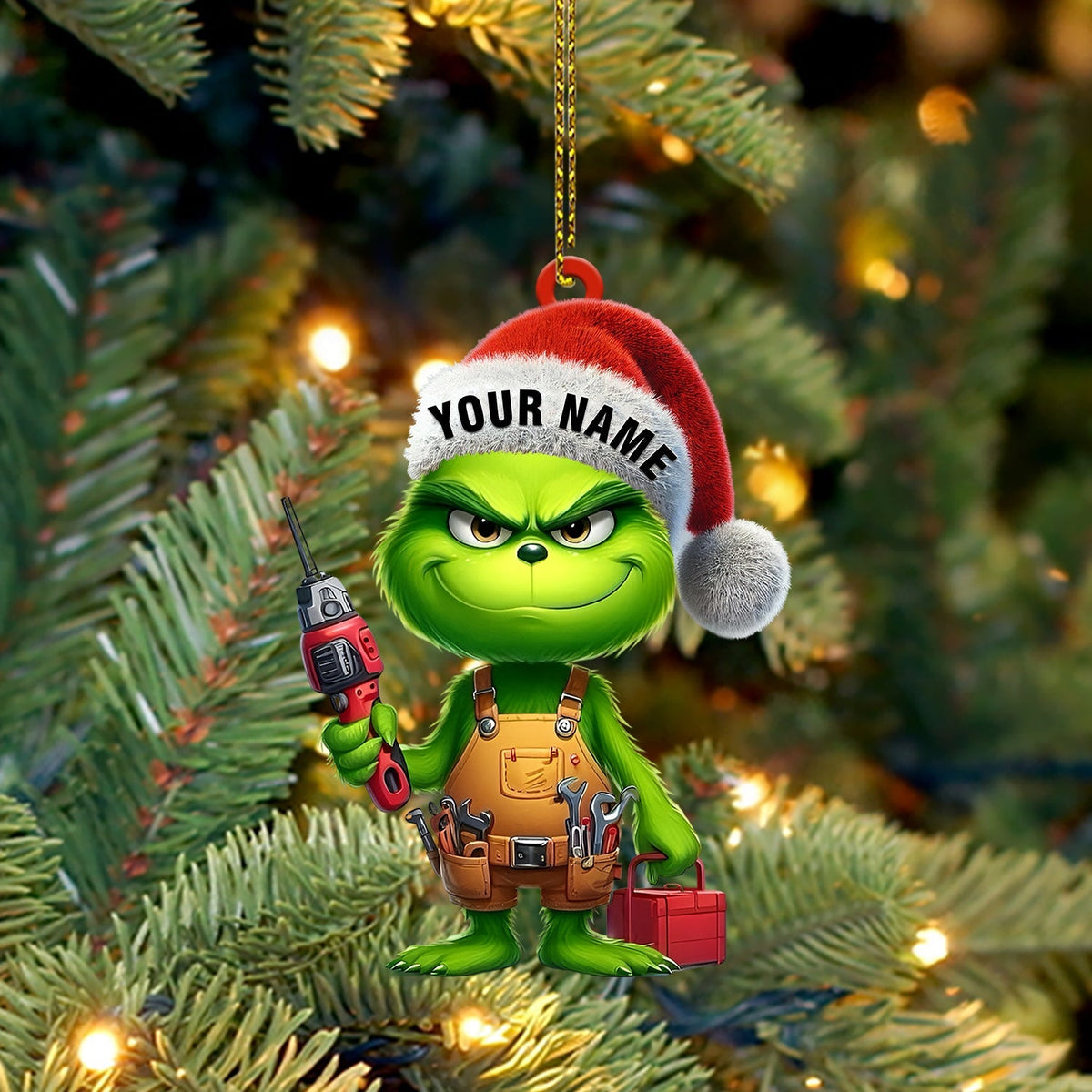 Blisscorners ELF Repairman Decor Christmas Ornament, Personalized Ornament2D Flat LM2211