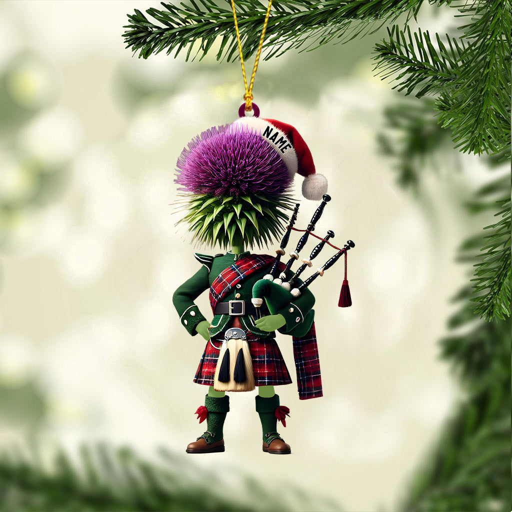 Blisscorners Prickly Hair Christmas Ornament, Personalized Ornament2D Flat LM2211