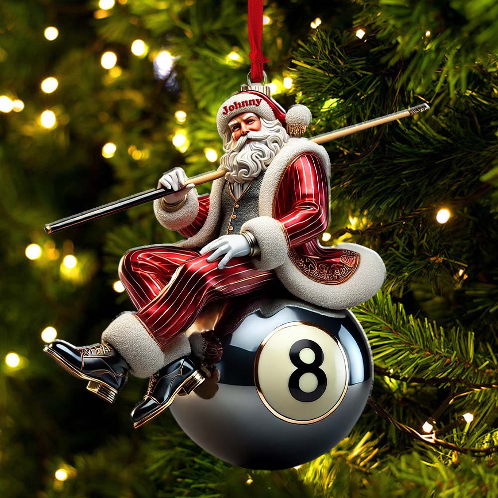 Blisscorners Billiard Christmas Ornament, Personalized Ornament2D Flat LM2211