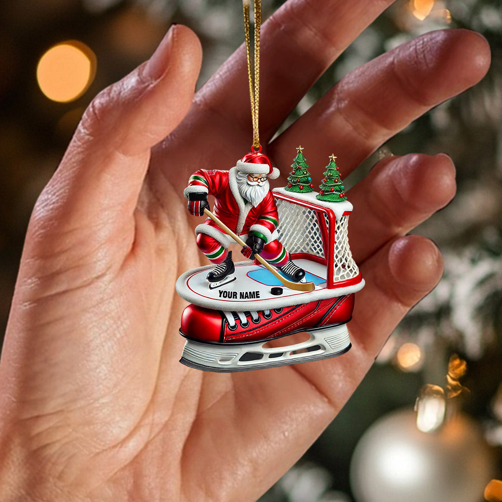Blisscorners Hockey Christmas Home Decor Christmas Ornament, Personalized Ornament42D Flat LM2211