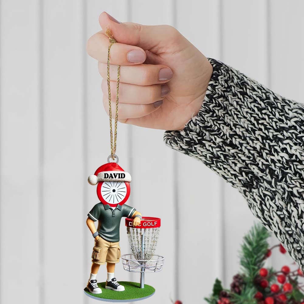 Blisscorners Custom Name Golf Ornament, Christmas Gift Decoration2D Flat LM2211
