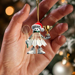 Blisscorners Badminton Champion Decor Christmas Ornament, Personalized Ornament2D Flat LM2211