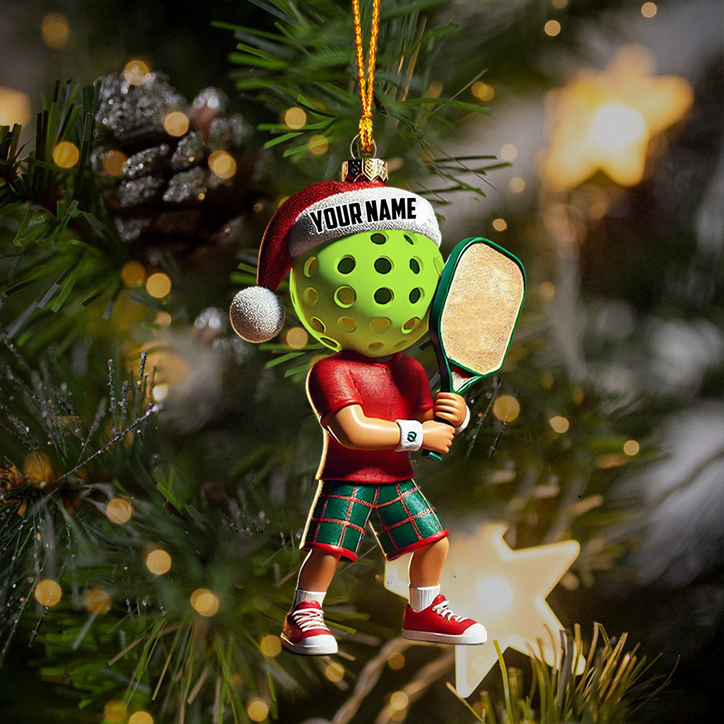 Blisscorners Pickleball Christmas Ornament, Personalized Ornament2D Flat LM2211