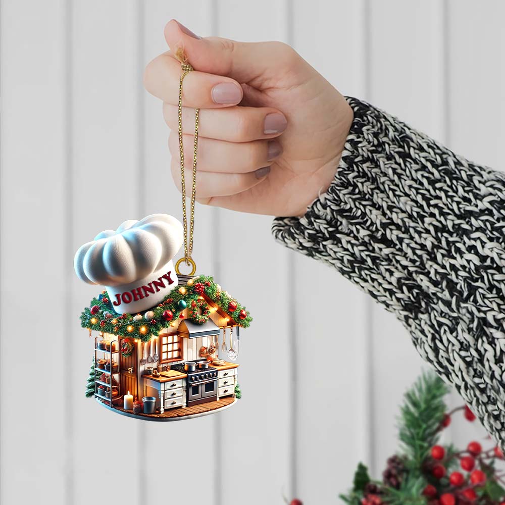 Blisscorners Baking House Ornament, Personalized Ornament2D Flat LM2211