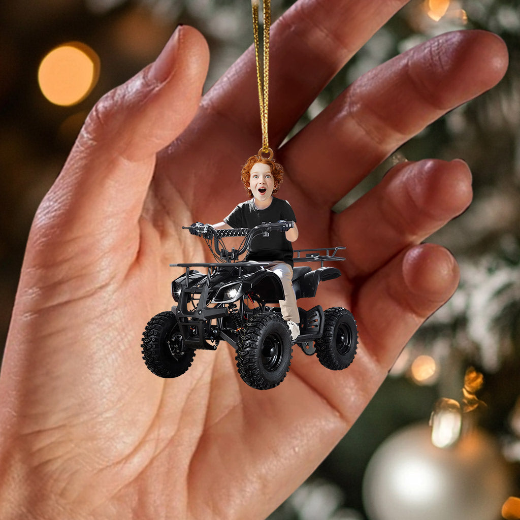 Blisscorners Kid ATV Christmas Home Decor Christmas Ornament, Personalized Ornament2D Flat LM2211