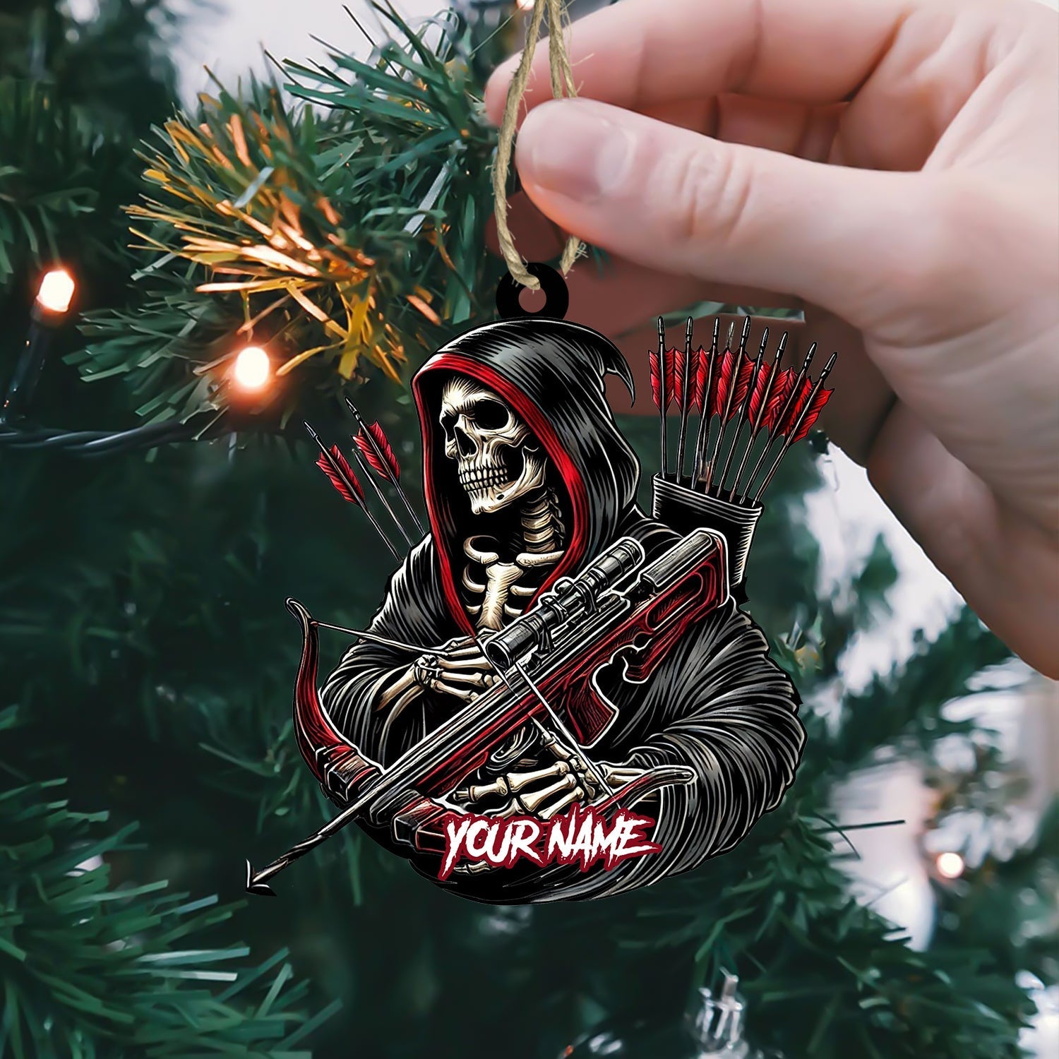 Blisscorners Death Archery Ornament, Personalized Ornament2D Flat LM2211