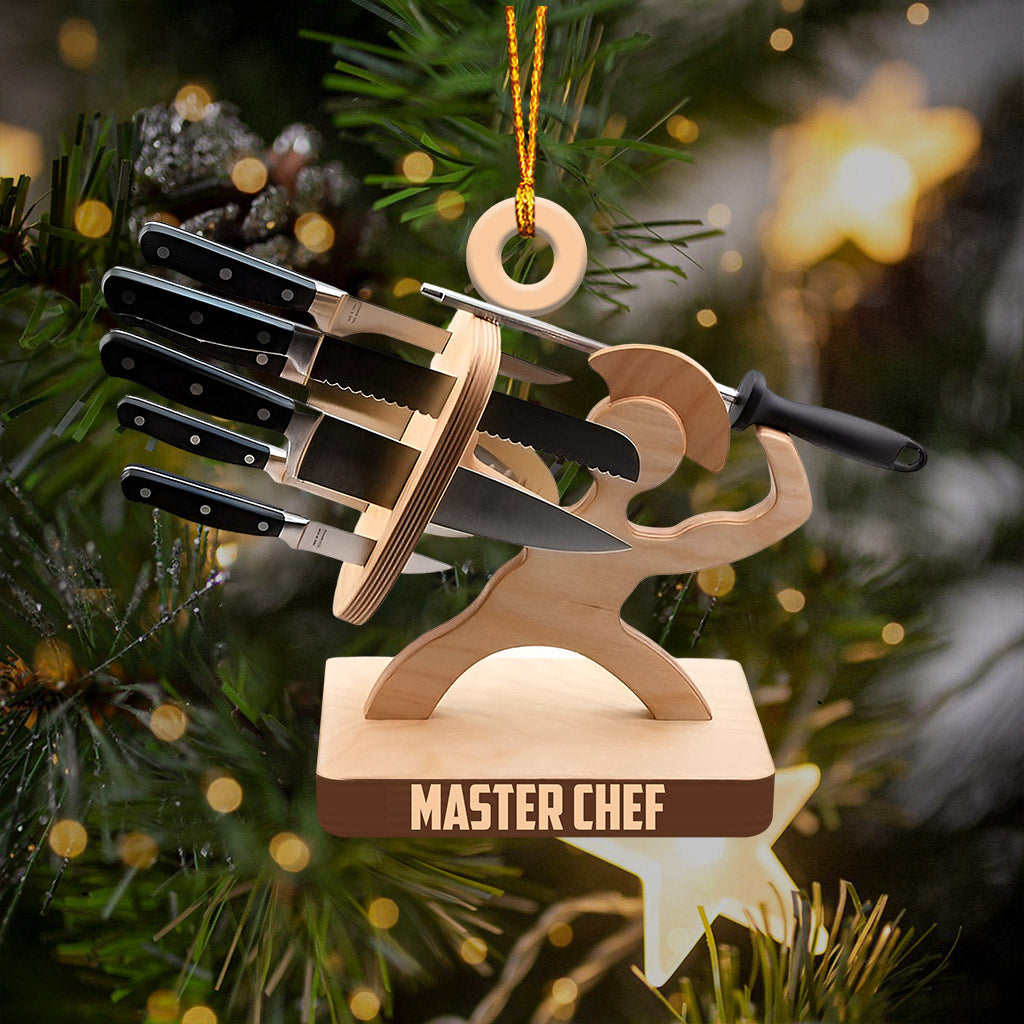 Blisscorners Master Chef Christmas Ornament, Personalized Ornament2D Flat LM2211
