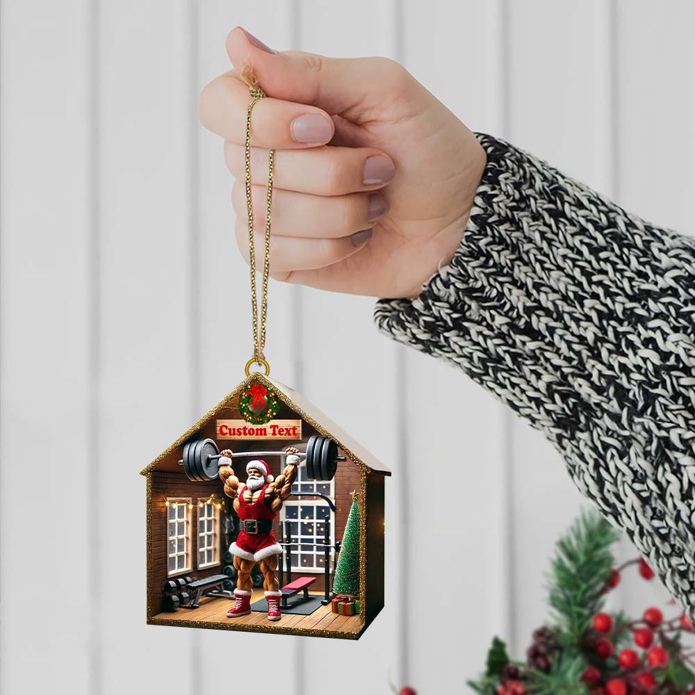 Blisscorners Weight Room Christmas Ornament, Personalized Ornament2D Flat LM2211