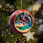 Blisscorners Ball Basketball Decor Christmas Ornament, Personalized Ornament2D Flat LM2211