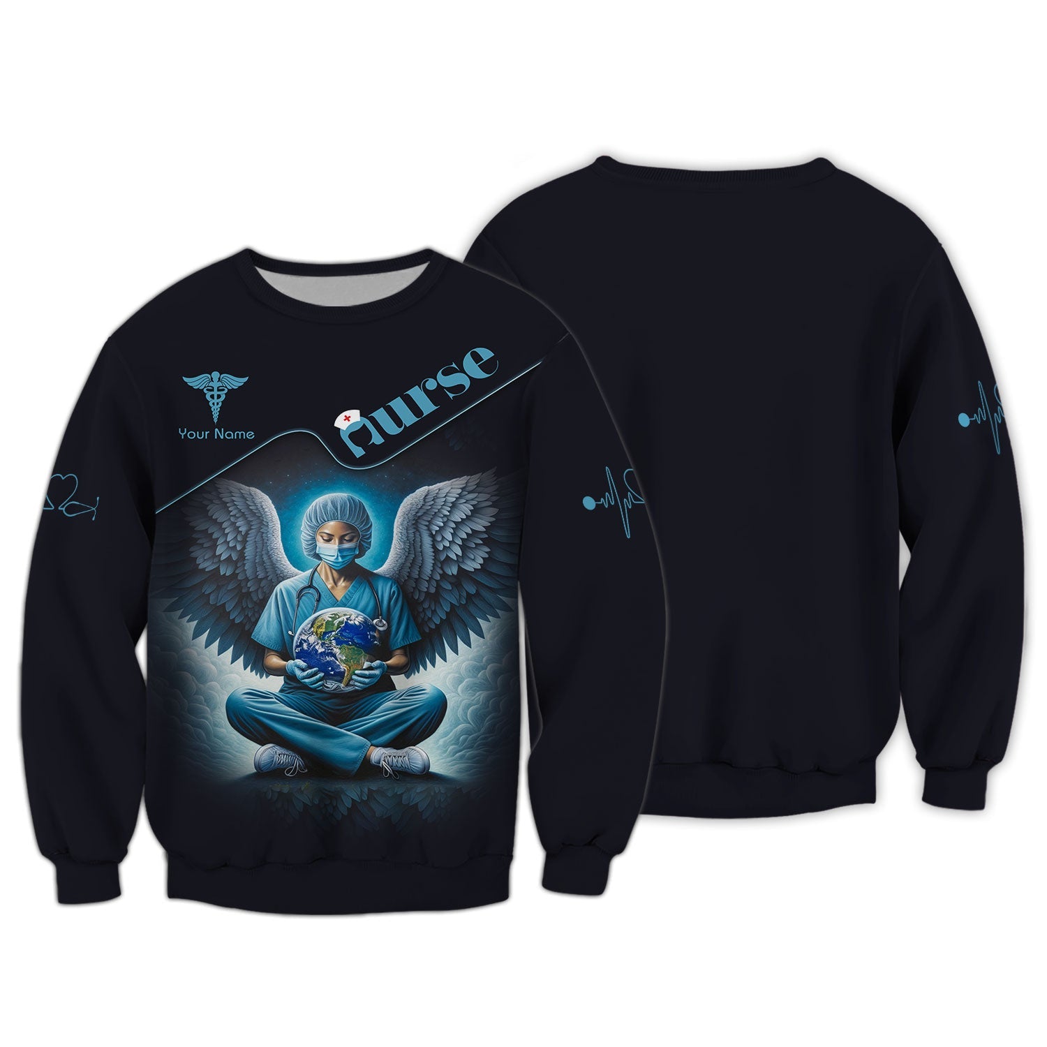 Blisscorners Personalized Nurse Shirt - Guardian Angels of Healthcare