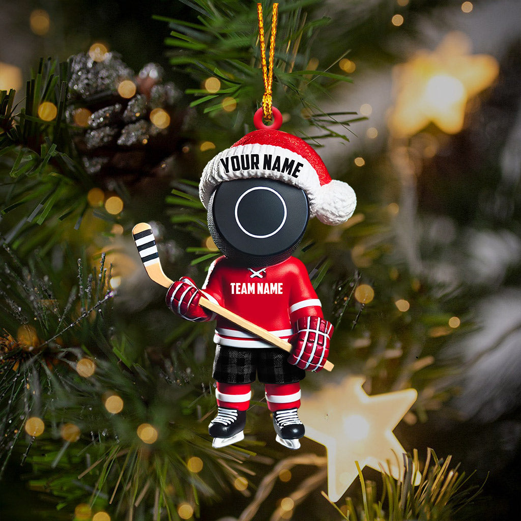 Blisscorners Squid Game Hockey Christmas Ornament, Personalized Ornament2D Flat LM2211