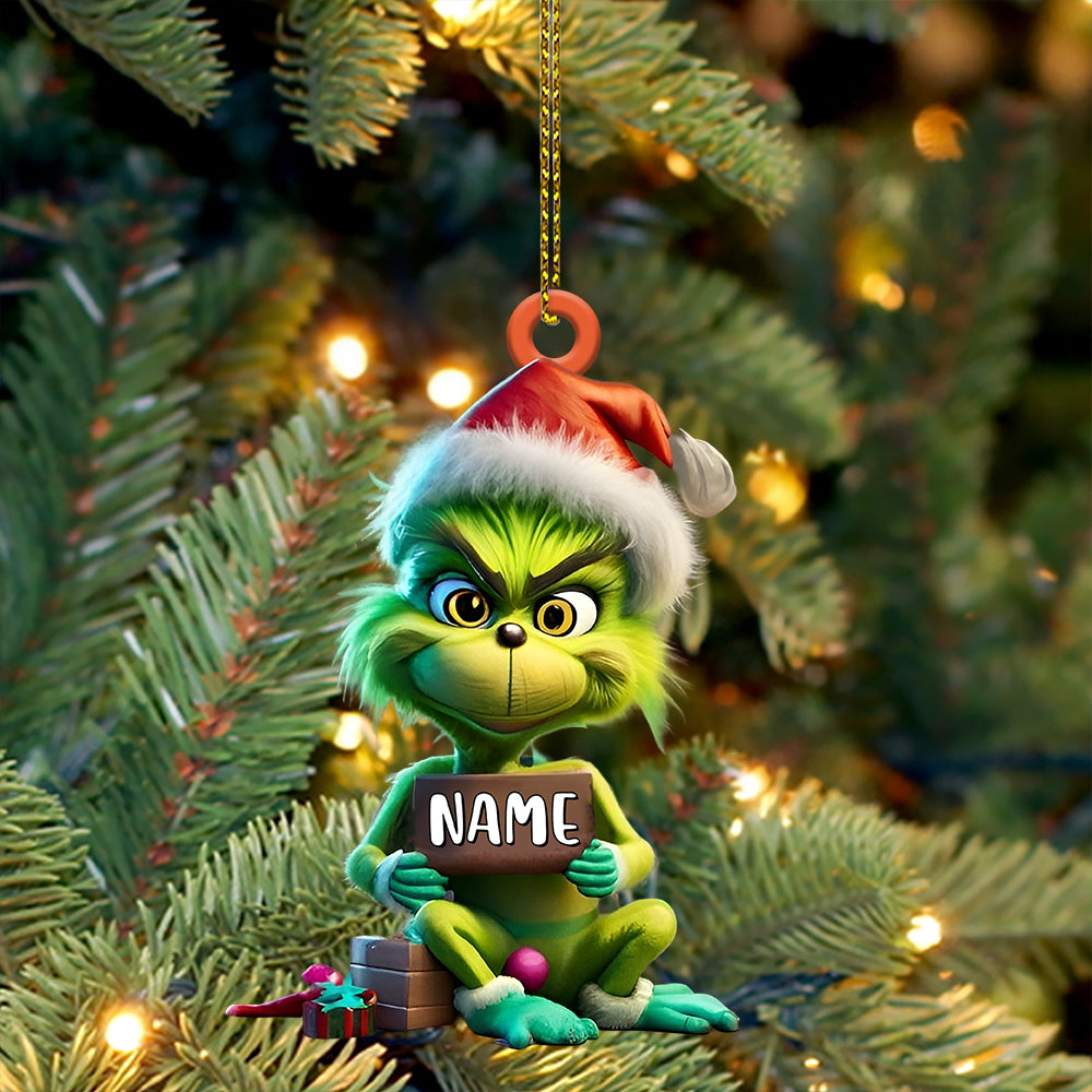 Blisscorners Custom Funny ELF Ornament, Personalized Ornament2D Flat LM2211