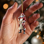Blisscorners Butcher Santa Home Decor Christmas Ornament, Personalized Ornament2D Flat LM2211