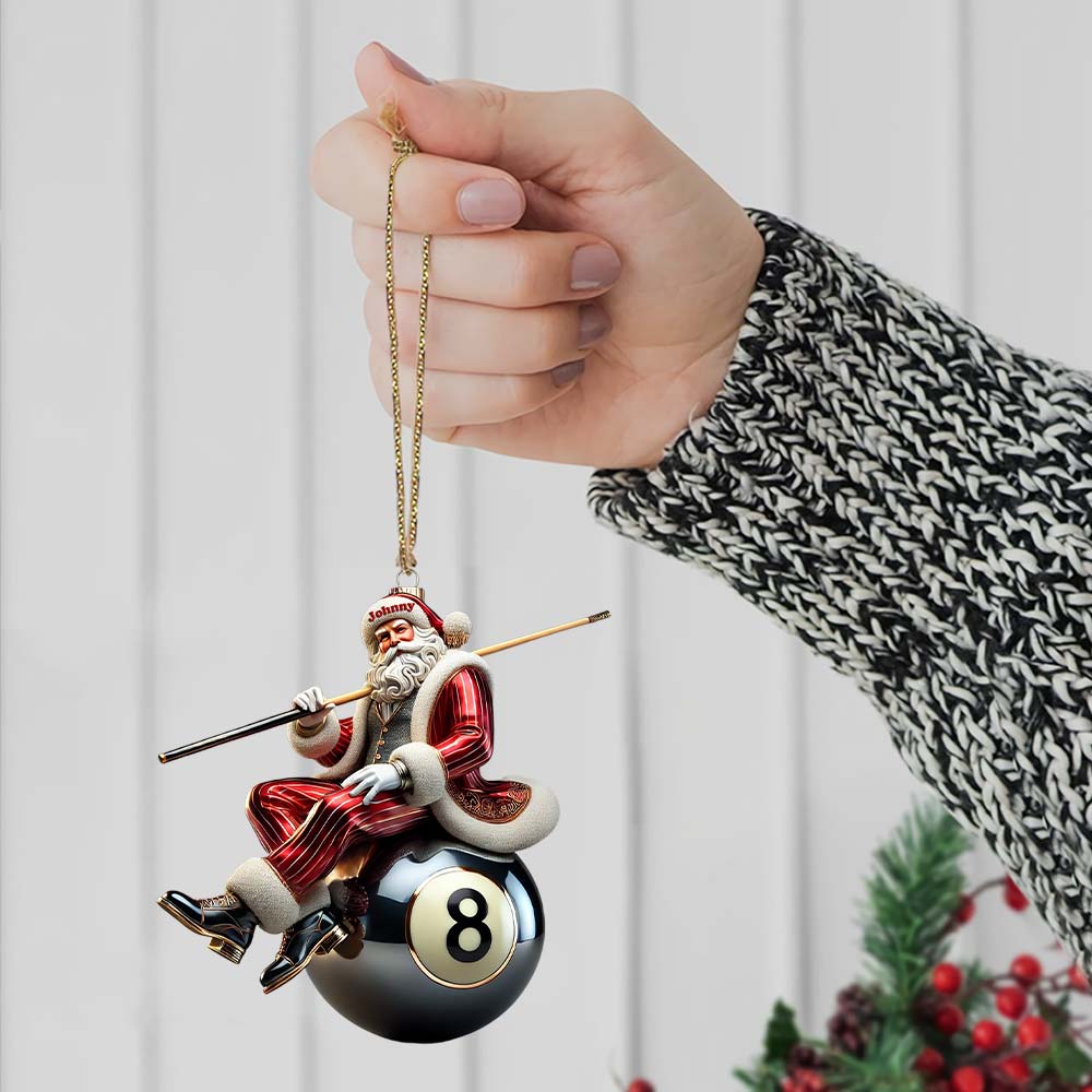 Blisscorners Billiard Christmas Ornament, Personalized Ornament2D Flat LM2211