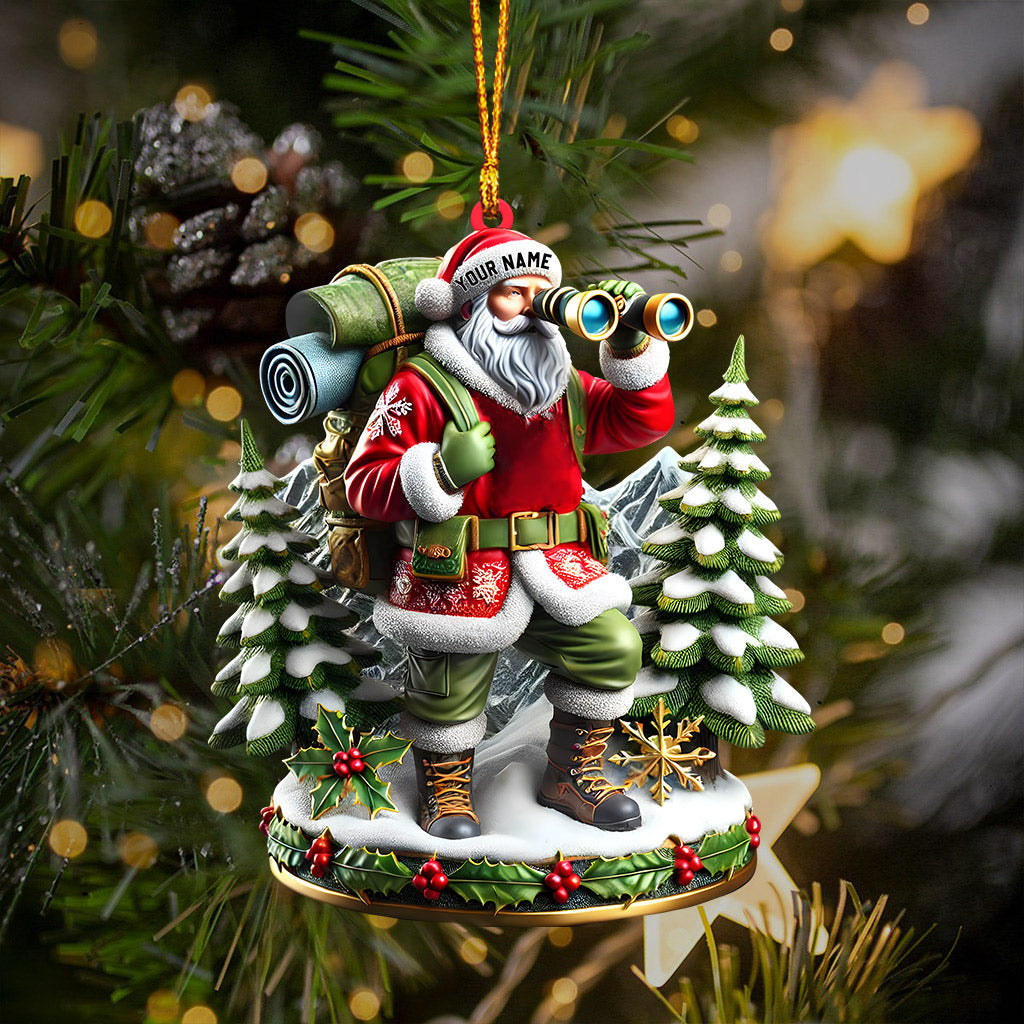 Blisscorners Santa Discovery Home Decor Christmas Ornament, Personalized Ornament2D Flat LM2211