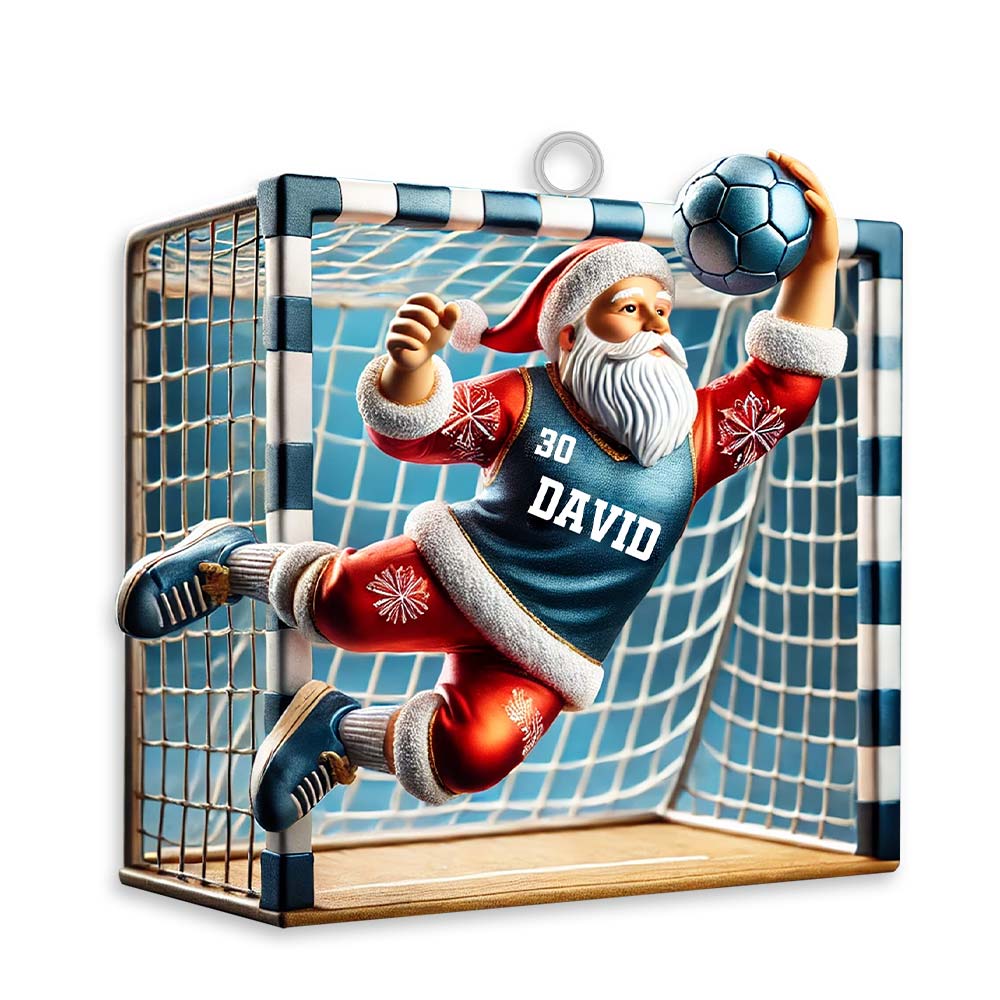 Blisscorners Custom Name and Number Soccer Ornament, Soccer Christmas Gift2D Flat LM2111