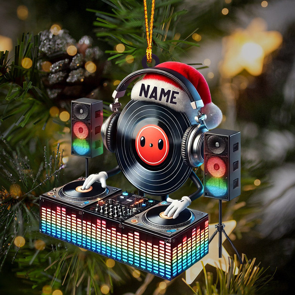 Blisscorners Musical Life DJ Christmas Ornament, Personalized Ornament2D Flat LM2211