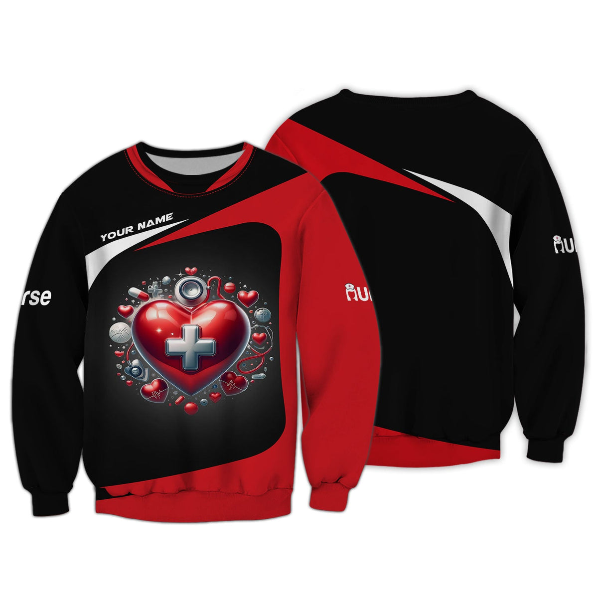 Blisscorners Personalized Nurse Shirt - Heart of Healing