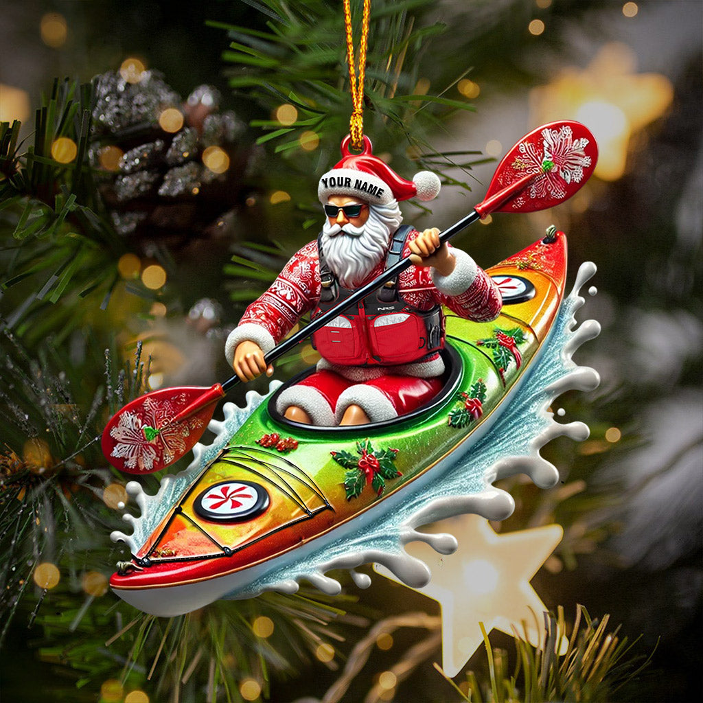 Blisscorners Kayak Christmas Home Decor Christmas Ornament, Personalized Ornament2D Flat LM2211