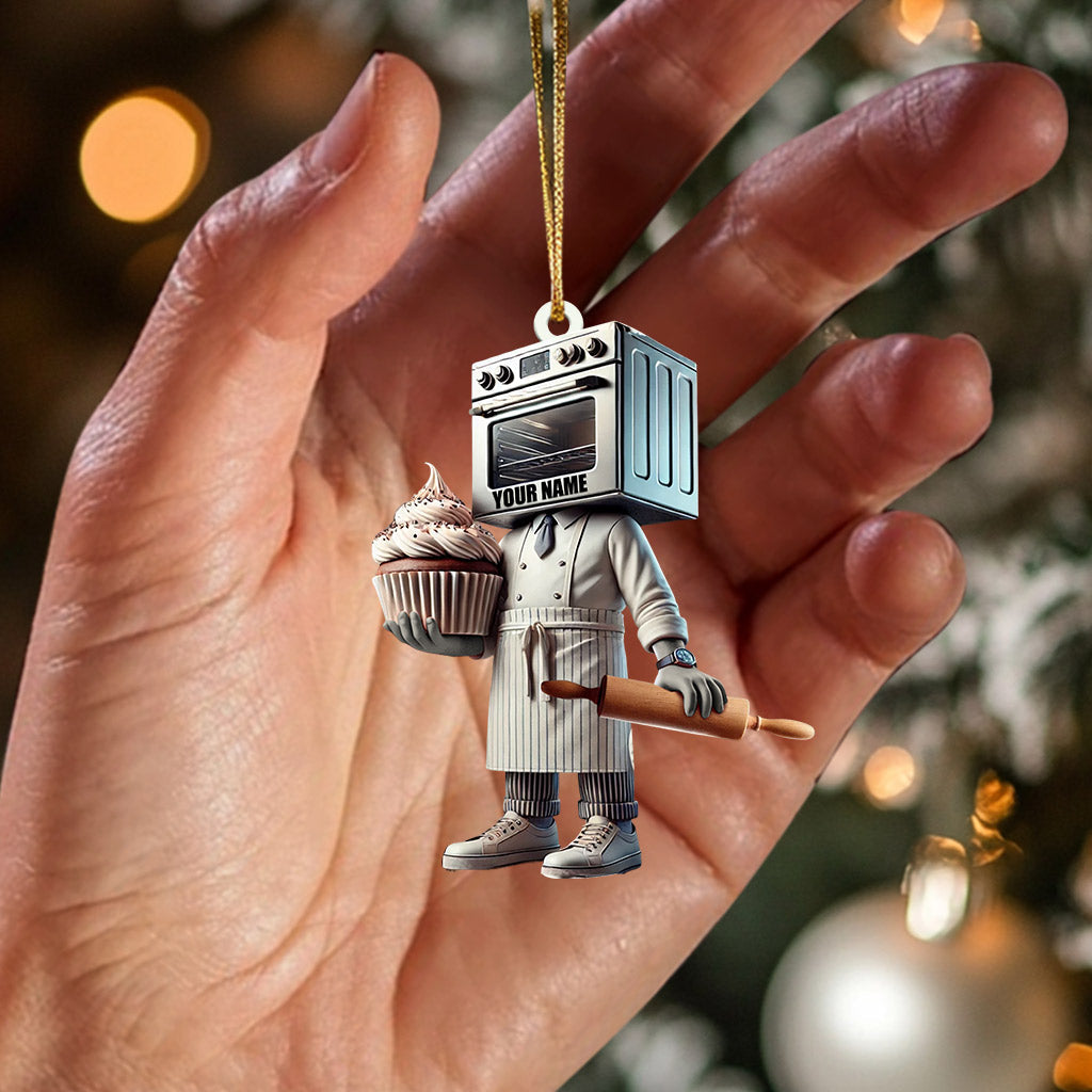 Blisscorners Micro Bakery Decor Christmas Ornament, Personalized Ornament2D Flat LM2211