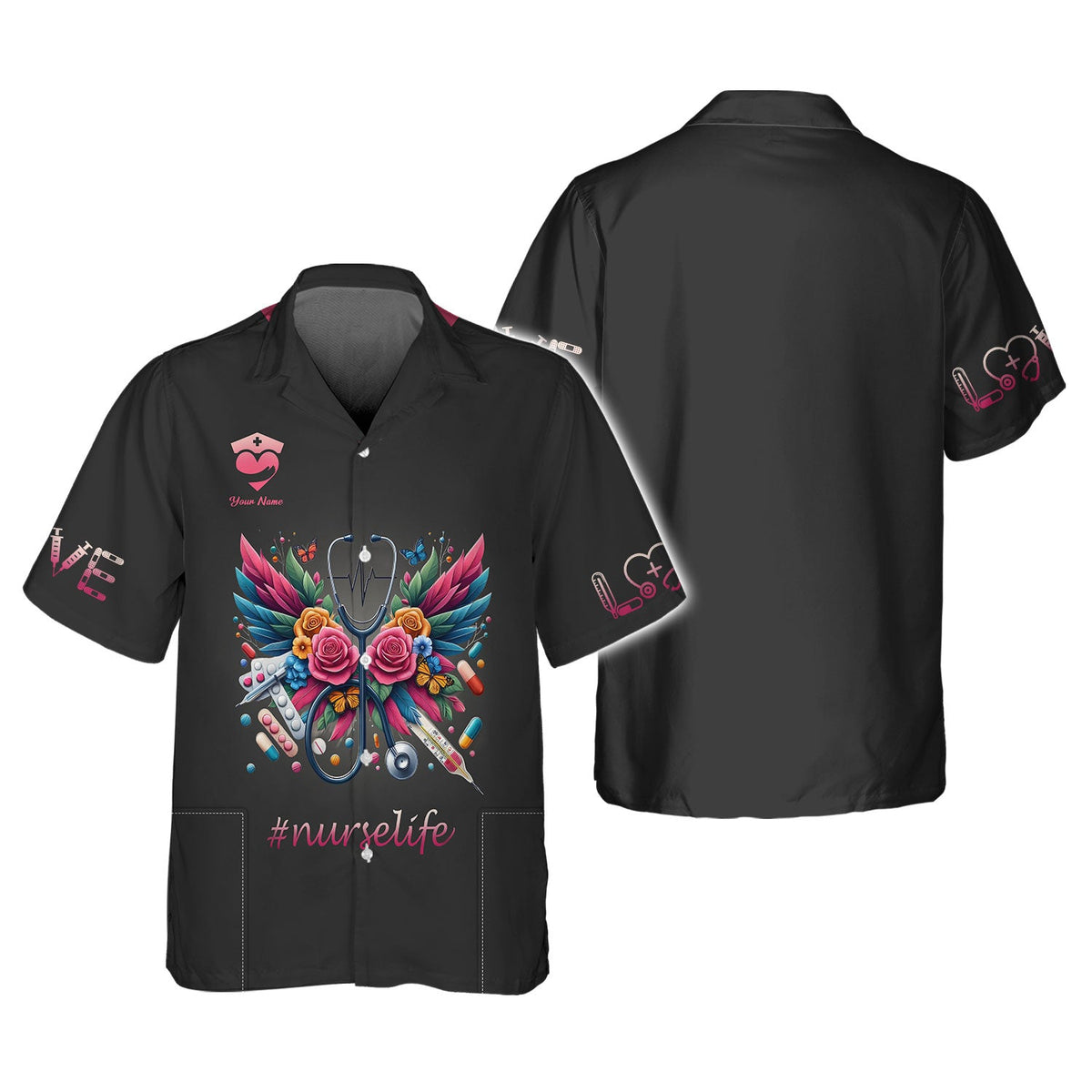Blisscorners Personalized Nurse Shirt - Vibrant Care and Compassion