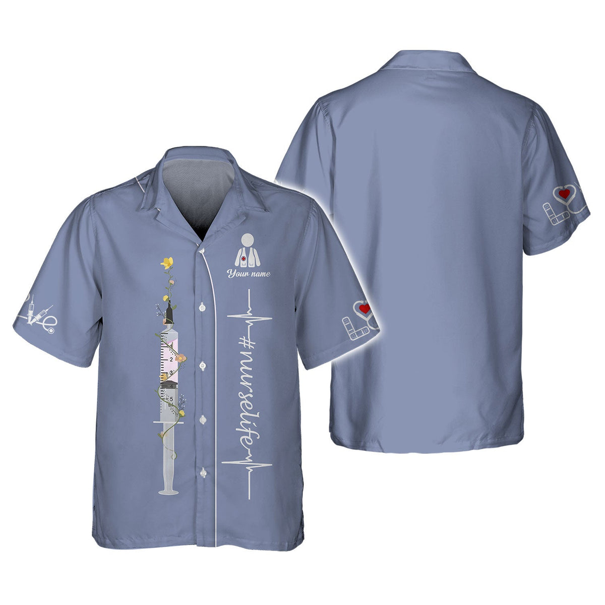 Blisscorners Personalized Nurse Shirt - Dedication in Every Stitch